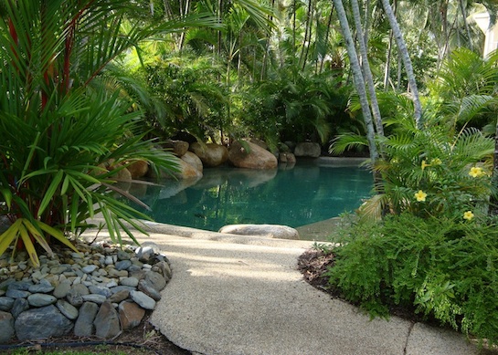 Esempio di giardino acquatico